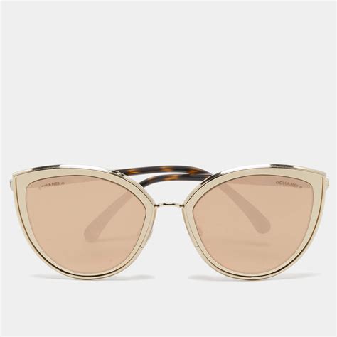 chanel cat eye sunglasses|Chanel sunglasses with clear sides.